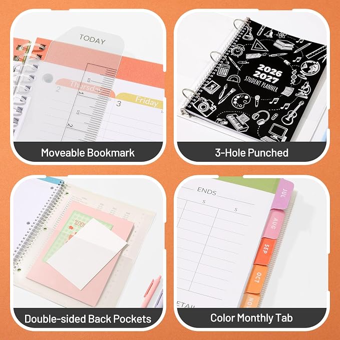 SUNEE Elementary Student Planner 2026-2027, Academic Year Jul. 2026 - Image 5