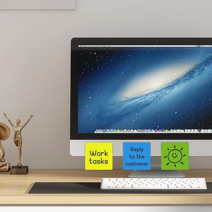 Reusable Magnetic Sticky Notes, Dry Erase Magnets Magnetic Labels, Bright - Image 8
