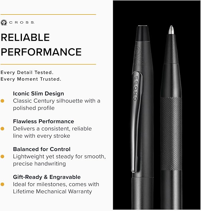 Cross Classic Century Black PVD Micro-knurl Ballpoint Pen - Image 4