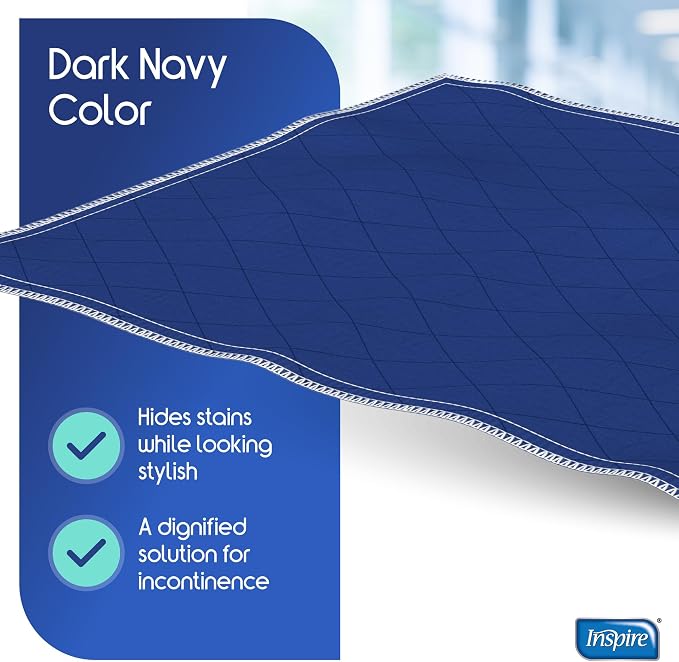 Inspire Waterproof Chair Pad, Dark Colored to Hide Stains, 18 x 24 – Quilted - Image 7