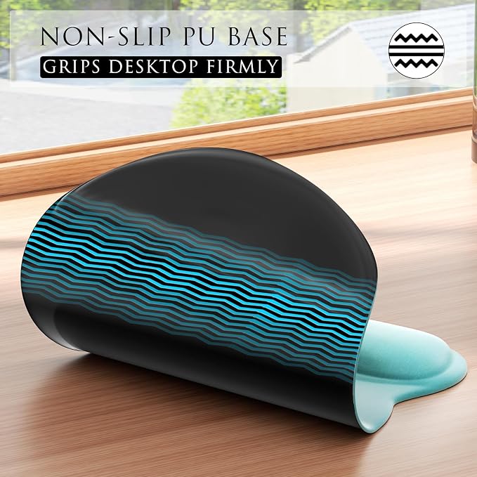MROCO Ergonomic Mouse Pad with Gel Wrist Rest, 9.4 x 8.1 in, Feather Arrow | - Image 6
