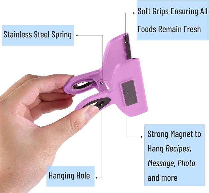 Mr. Pen- Magnetic Bag Clips, 4 Pack, Durable Plastic - Image 5