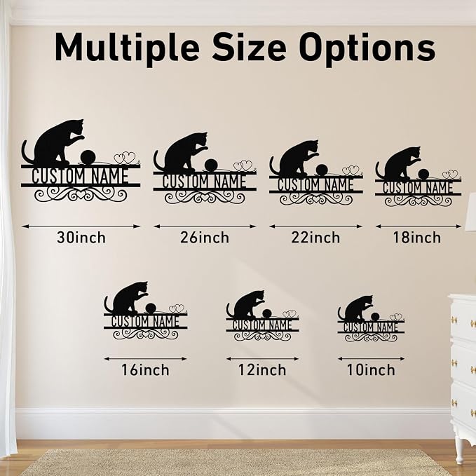 Dyoart Personalized Cat Metal Signs - Image 6