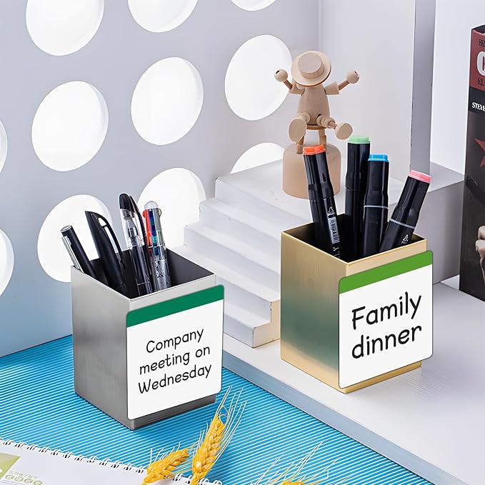 36 Packs, Magnets White Board Labels, Magnetic Sticky Notes on Fridge, Door - Image 6