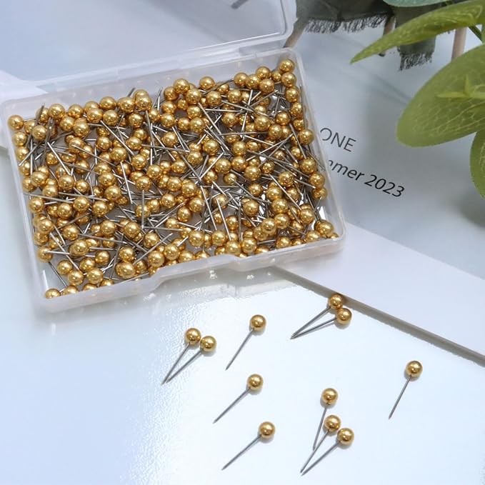 200 Pieces Map Push Pins, Small Round Head Marking Pins, Round Head Push Pin - Image 7