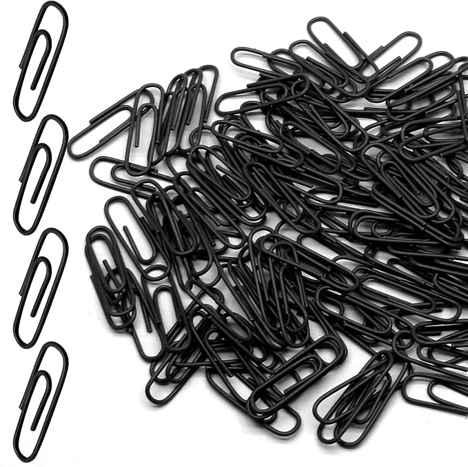 Luomorgo 120 Pcs Black Paper Clips by Luomorgo