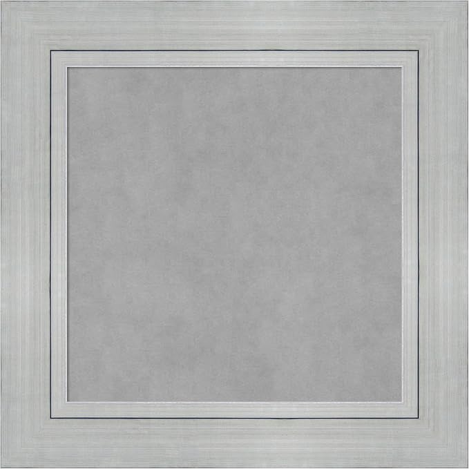 Amanti Art Silver Framed Magnetic Board 27x27 Medium Vision Board by AmantiArt