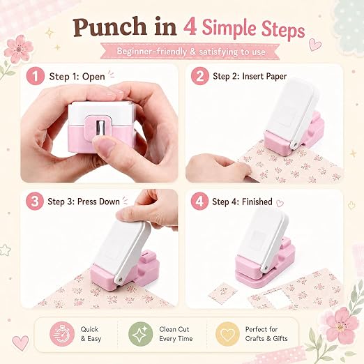 CYFUN DESIGN 2 Pcs Stamp Punch, 1x0.8 inch Postage Stamps Punch, Stamp Cutter - Image 2