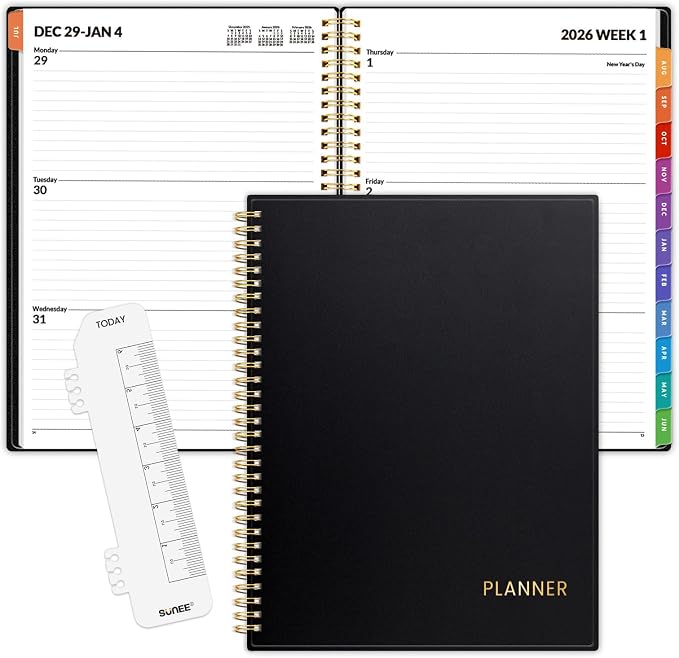 SUNEE 2026 Weekly and Monthly Planner by SUNEE