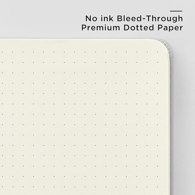 &And Per Se Dotted Journal Notebook, A5 Hardcover Leather Dotted Journal - Image 5