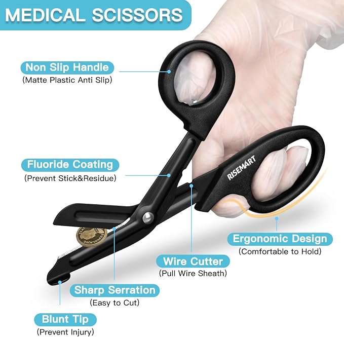 Trauma Shears - RISEMART Bandage Scissors - Image 2