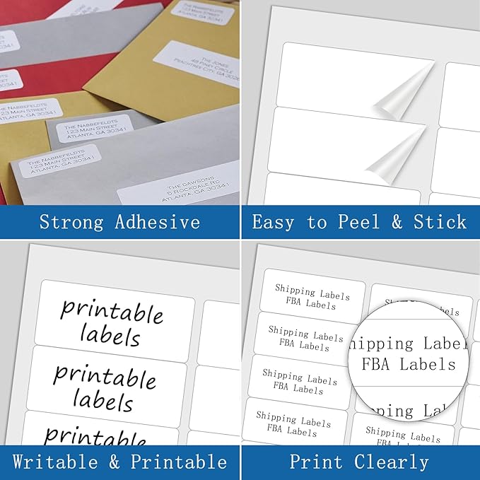 3000 Address Labels, BESTIKER 1” x 2-5/8” Printable Mailing Label - Image 4