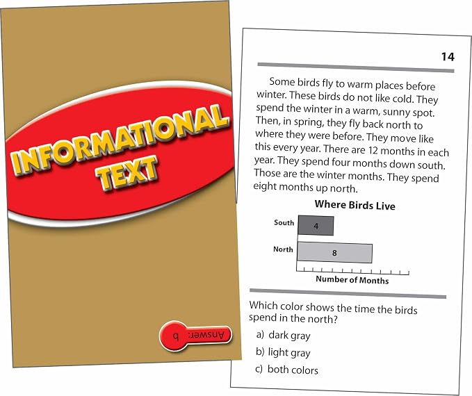 Edupress Reading Comprehension Practice Cards, Informational Text - Image 2