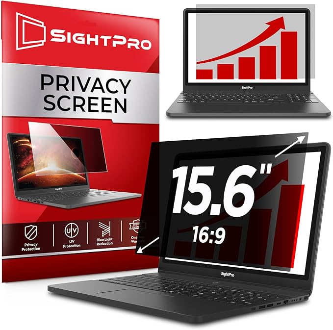 SightPro 15.6 Inch 16:9 Laptop Privacy Screen Filter by SightPro