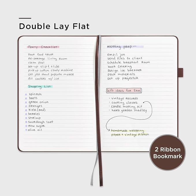 &And Per Se Lined Journal Notebook, 160 Pages, A5 5.7 x 8 inches College Ruled - Image 4