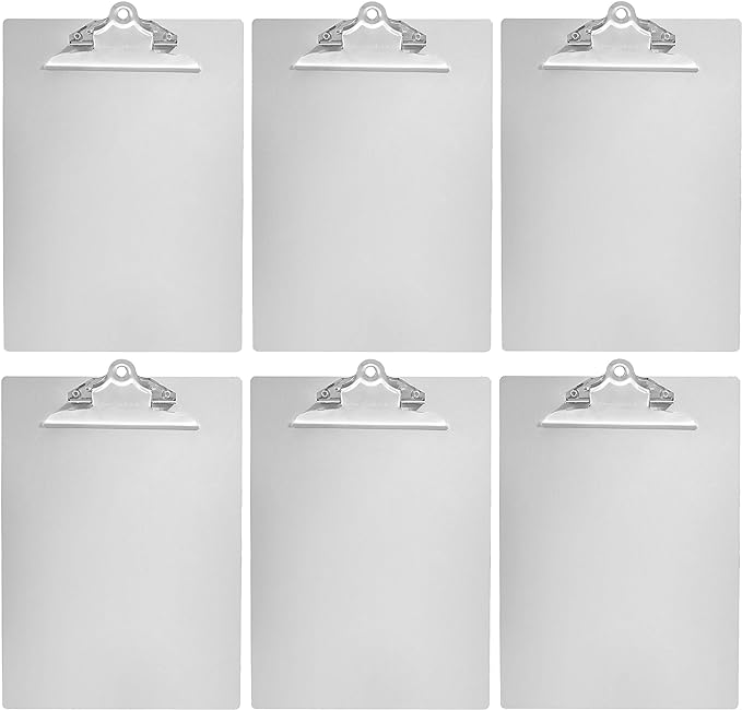 Amazon Basics Aluminum Clipboard, Letter Size, Standard Clip, Office Supplies by AmazonBasics