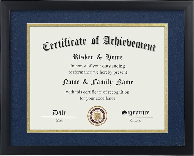 ELSKER&HOME 8.5x11 Certificate Frame Black by ELSKERHOME
