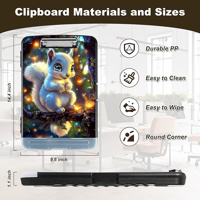 Clipboard with Storage, Nursing Clip Board 8.5 x 11 Storage Organization Box - Image 2