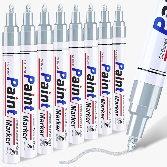 Silver Paint Pen Permanent Metallic Marker by dapawin