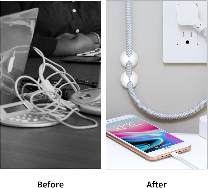 Flezoo Cord Holder Cable Clips, Office or Mouse - Image 5