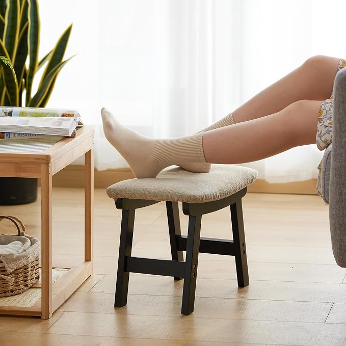 Foot Stool Ottoman Foot Rest Under Desk, Small Stool - Image 3