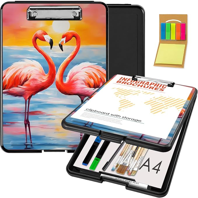 Clipboard with Storage, Office Supplies Nursing Clipboards Folder with Pen by CAPAUNVDA