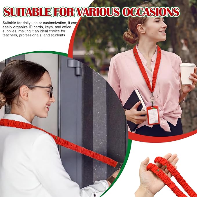 Gilprop 1 Pcs Scrunchie Teacher Lanyards - Image 7