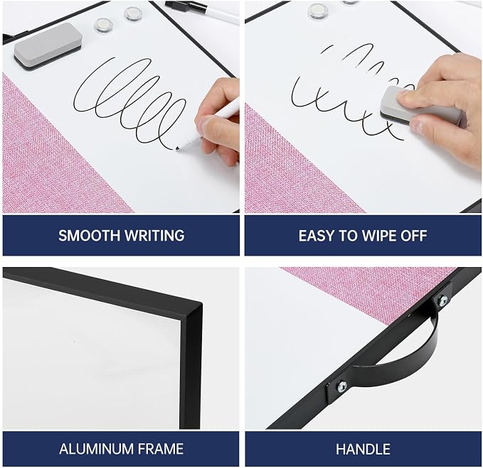 Small White Board Cork-Board Combo - Image 7
