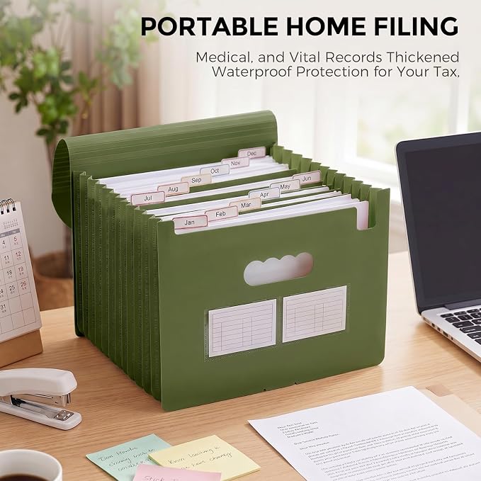 SKYDUE Accordion File Organizer, Expanding File Folder - Image 9