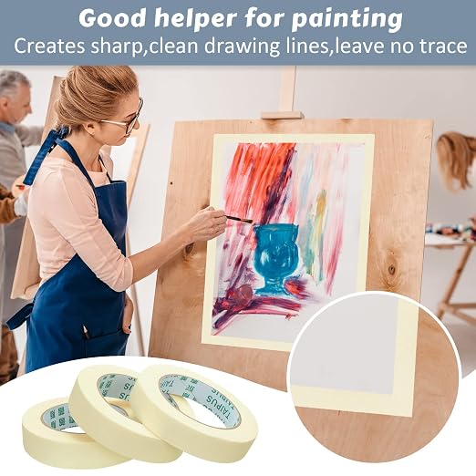 Fainne Masking Tape Bulk General Purpose Masking Painting Tape 55 Yards - Image 5