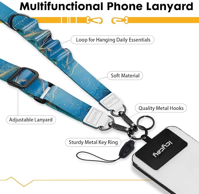 Icycay Phone Lanyard Crossbody, Anti Theft Cute Lanyard - Image 3