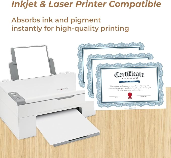 100 Sheets White Cardstock 8.5 x 11, Creebe 80lb Thick White Card Stock - Image 3