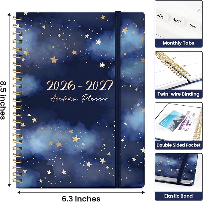 Planner 2026-2027, Academic Year Monthly and Weekly Calendar Planner, Jul 2026 - Image 4