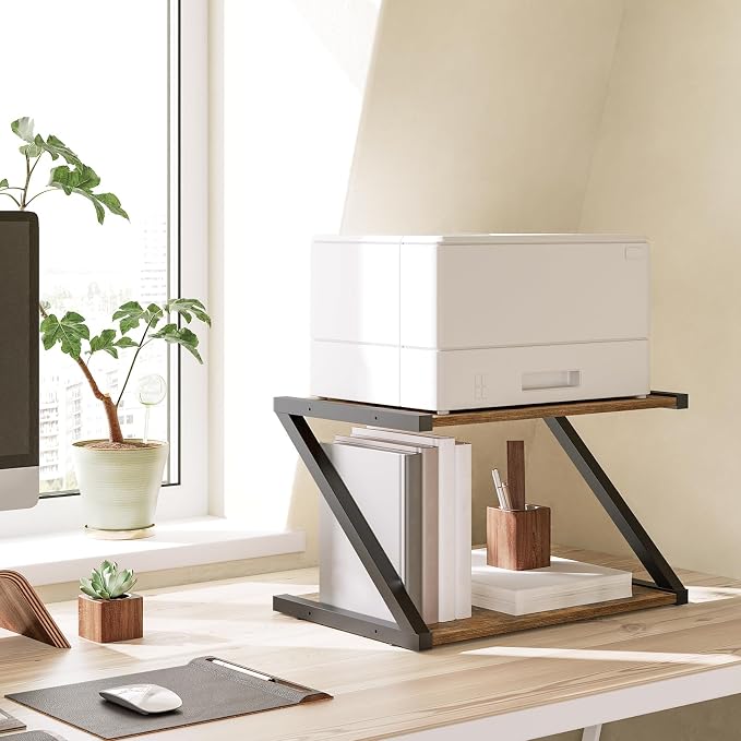 YATINEY Desktop Printer Stand, 2-Tier Printer Table - Image 2