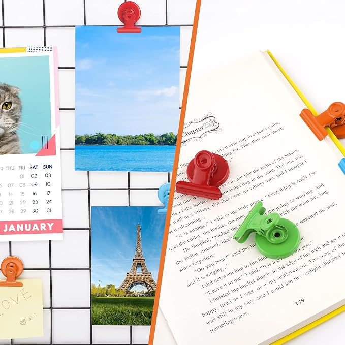 24 Pack Magnetic Clips Fridge Magnets Whiteboard Magnets, Magnet Clips - Image 4