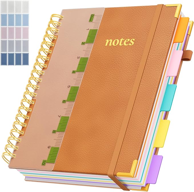 XYark A4 Hardcover Spiral Notebook, 8.5"x11" College Ruled Notebooks by XYark