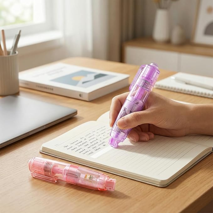 Refillable Retractable Correction Tape, Smooth Pull Out White Correction Tape - Image 7