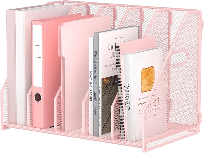 MINDEPOT Desk File Organizer Metal Desk Magazine Folder Holder by MINDEPOT