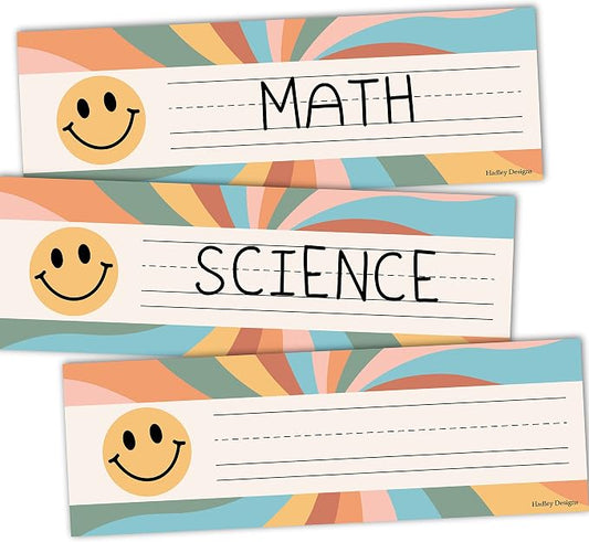 Desk Name Tags for Classroom -25 Student Name Plates for Classroom Kindergarten by HadleyDesigns