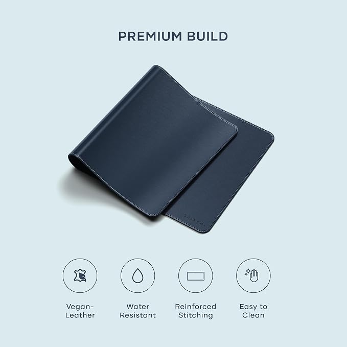Satechi Vegan Leather Desk Mat, Large Mouse Pad Scratch and Water Resistant - Image 2