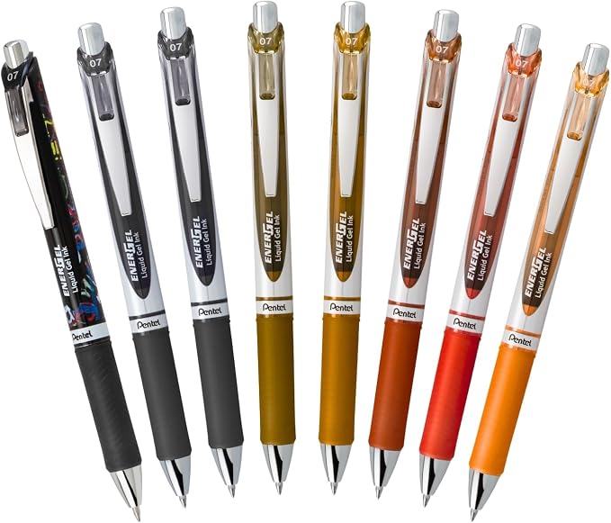 Pentel EnerGel RTX Retractable Liquid Gel Pen, Change Expressions Pack - Image 2