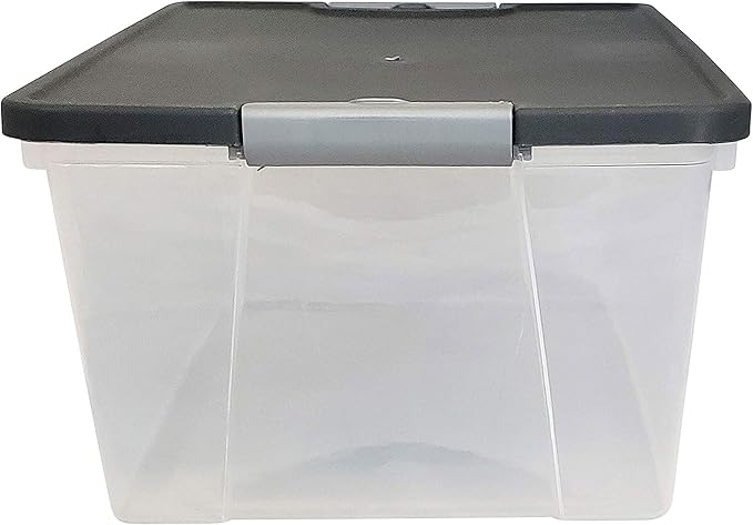 HOMZ 8-Pack Snaplock, Small Clear Plastic Storage Organizer Bins - Image 9