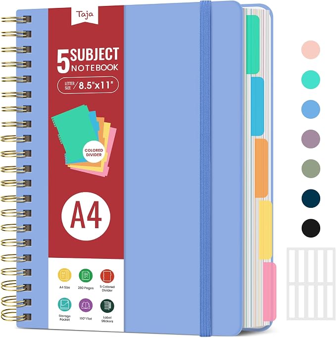 Hardcover Spiral Journal Notebooks by Taja