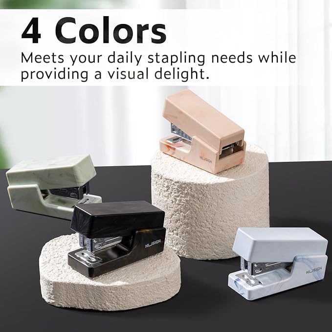 NUSIGN Mini Stapler with 830 Staples, Small Cute Desk Staplers, 25 Sheet - Image 6