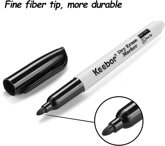 Keebor Fine Tip Dry Erase Markers, Office Supplies - Image 2
