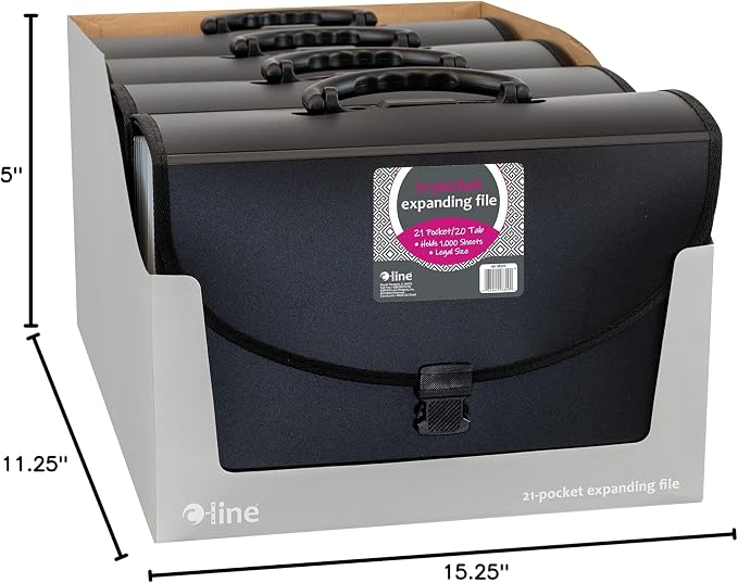 C-Line 21-Pocket Poly Expanding File - Image 6