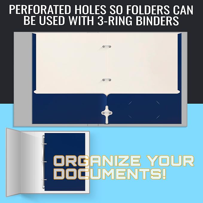 Better Office Products Blue Folders - Image 5