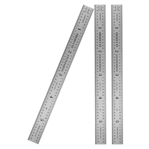 PEC Tools Made in USA Machinist Rule, Markings 1/10", 1/64" by PECTools