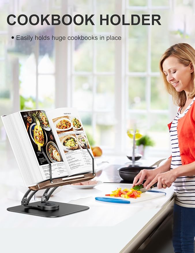 Tounee Book Stand for Reading, Adjustable Book Holder - Image 3