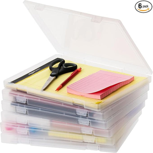 IRIS USA 6-Pack A4 File Box Paper Cases |Made in USA| Fits 8.5" x 11" Letter by IRISUSA